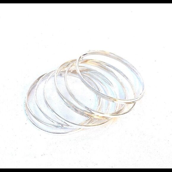 Silver Bangle Bracelets New - Picture 6 of 6